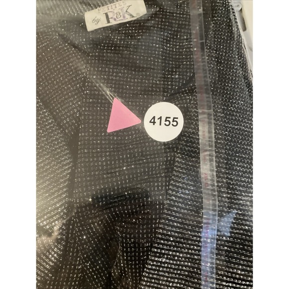 R&K Silver Metallic Sparkle Jacket, Women's Size 8 Petite, Formal Evening Blazer - Picture 8 of 8